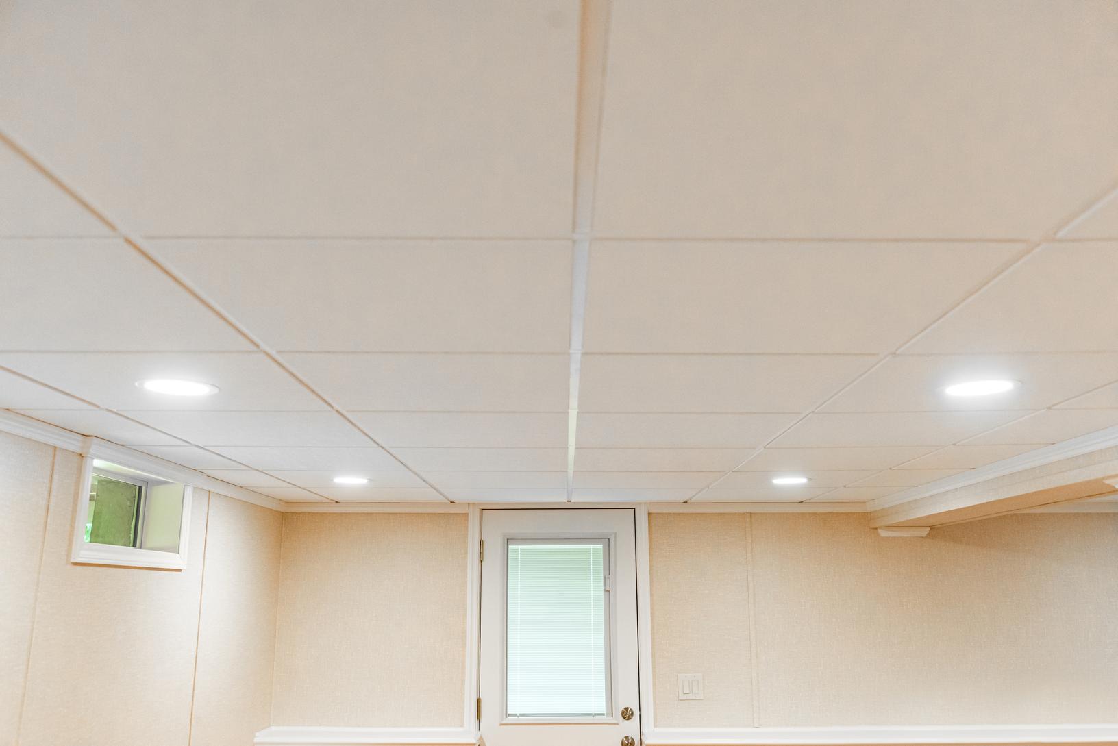 Basement Ceiling Tiles for a project we worked on in Falconer, Pennsylvania & New York
